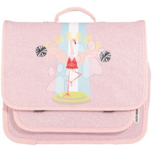 Školní aktovka Schoolbag Paris Large Flamingo Jack Piers ergonomická luxusní provedení od 6 let 32*15*38 cm