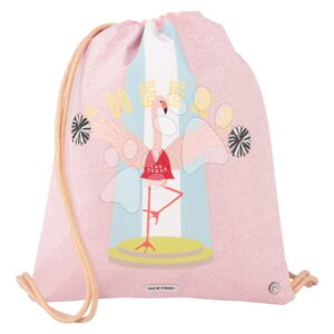 Školní vak na tělocvik a přezůvky Gym Bag Flamingo Jack Piers ergonomický luxusní provedení od 2 let 44*36 cm