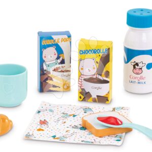 Snídaňová souprava s croissantem Breakfast Set Corolle pro 36–42 cm panenku 9 doplňků od 24 měsíců