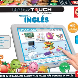 Tablet elektronický Junior English Educa Učíme se anglická slovíčka ve španělštině od 4 let