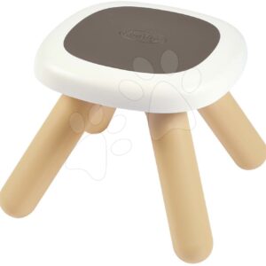 Taburetka pro děti Kid Furniture Stool Grey Smoby 2v1 šedá s UV filtrem 50 kg nosnost 27 cm výška od 18 měsíců