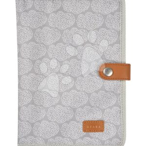 Textilní obal na zdravotní dokumentaci pro dítě Health Book Protection Beaba Tiny Dots šedý s puntíky