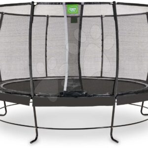 Trampolína s ochrannou sítí Lotus Premium Exit Toys průměr 427 cm černá