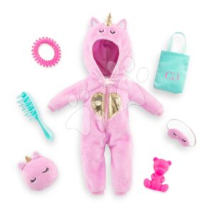 Úprava oblečení Unicorn Onesie Dressing Room Girls Corolle pro 28 cm panenku 7 doplňků od 4 let