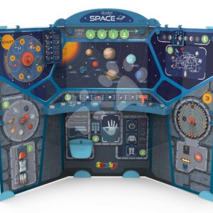 Vesmír a planety na oběžné dráze Space Center Smoby naučná hra o vědě a technice se 68 doplňky od 5 let