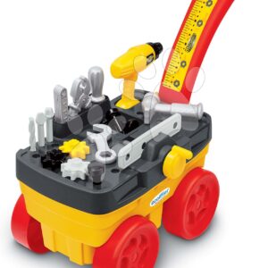 Vozík k tahání dílna Mecanics Trolley Écoiffier s pracovním nářadím 19 dílů od 18 měsíců