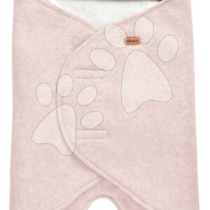 Zavinovačka Babynomade® Double Fleece Beaba Dusty Rose White dvouvrstvá extra teplá růžová od 0-6 měsíců