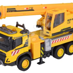 Autíčko stavební s jeřábem Volvo Truck Crane Majorette kovové délka 22 cm