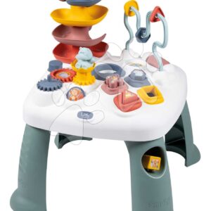 Didaktický stolek s vkládacími kostkami Activity Table Little Smoby s aktivitami na vývoj jemné motoriky od 12 měsíců