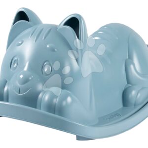Houpačka kočka Blue Cat Rocker Life Smoby modrá s ergonomickým sedátkem s UV filtrem od 18 měsíců