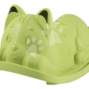 Houpačka kočka Green Cat Rocker Life Smoby zelená s ergonomickým sedátkem s UV filtrem od 18 měsíců