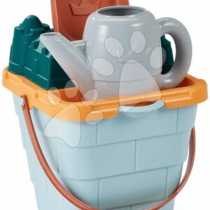 Kbelík set s konví Hrad Sand Castle Beach Écoiffier 16 cm s lopatkou a bábovičkami od 18 měsíců
