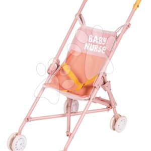 Kočárek golfky skládací Foldable Pushchair Soft Baby Nurse Smoby pro 42 cm panenku výška rukojeti 57 cm od 24 měsíců