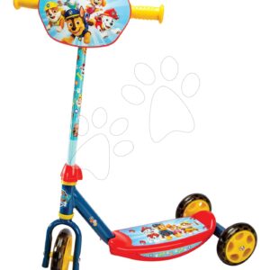 Koloběžka tříkolová Paw Patrol 3 Wheels Scooter Smoby protiskluzová s výškově nastavitelnými řídítky max. 67 cm
