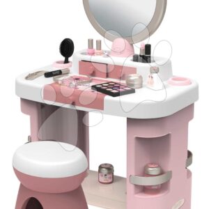 Kosmetický stolek s nastavitelným zrcadlem My Beauty Dressing Table Smoby se židlí a 15 zkrášlujícími doplňky