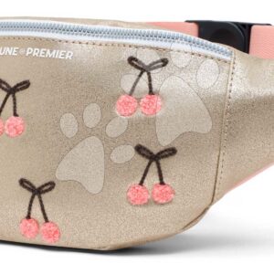 Ledvinka Fanny Pack Banane Cherry Pompon Jeune Premier s nastavitelnou délkou luxusní provedení 13*40 cm