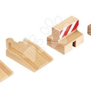 Náhradní díly pro vláčkodráhu Ramp & Stop Track Pack BRIO 2 rampy a ukončení tratěe