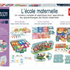 Naučná hra Kit École Maternelle Educa Učíme se barvy čísla písmenka s obrázky 200 dílů ve francouzštině
