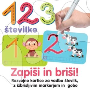 Naučná hra Kresli a smaž Čísla Dohány slovinská verze