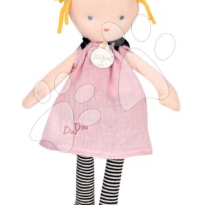 Panenka Inès Having Fun Jolijou 30 cm s blond vlásky v růžových šatech z jemného textilu od 5 let