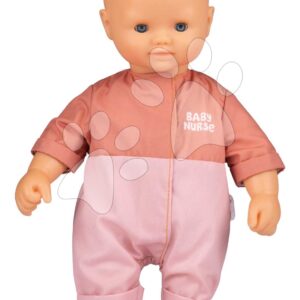 Panenka v dupačkách Doll Baby Nurse Smoby s měkkým tělíčkem a ospalýma očima 32 cm od 18 měsíců
