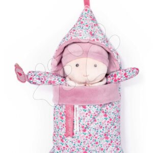 Panenka ve spacím vaku Bébé Douillette Jolijou různé druhy z jemného textilu 20 cm