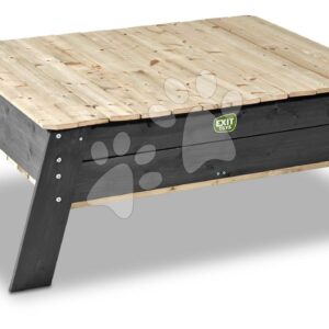 Pískoviště stůl Aksent Sand Table Exit Toys z cypřišového dřeva s krytem objem 180 kg od 2 let