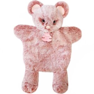 Plyšová myška na loutkové divadlo Mouse Puppet Sweety Mousse Histoire d’ Ours růžová 25 cm od 0 měsíců