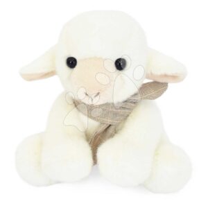 Plyšová ovečka s šátkem The Little Companions Histoire d’ Ours v dárkovém balení bílá 14 cm od 0 měsíců