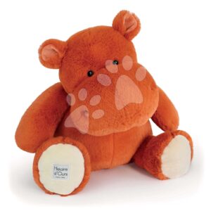Plyšový hroch s dekou Terracota Hippo Chill Histoire d’ Ours oranžový 45 cm od 0 měsíců