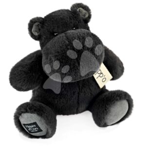 Plyšový hrošík Hippo Anthracite Grey Histoire d’ Ours černý 25 cm od 0 měsíců