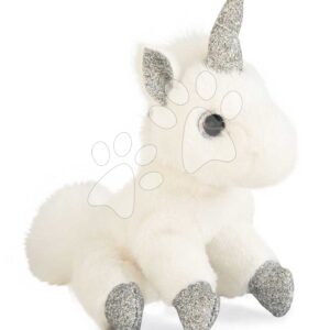 Plyšový jednorožec klíčenka Silver Unicorn Key Ring Histoire d’ Ours bílo-stříbrný 14 cm od 24 měsíců