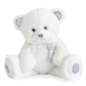 Plyšový medvídek Ours Charms White Histoire d’ Ours v dárkovém balení bílý 24 cm od 0 měsíců