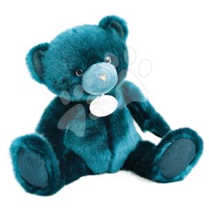 Plyšový medvídek Peacock Blue Ours Collection Doudou et Compagnie modrý 37 cm od 0 měsíců