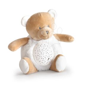 Plyšový medvídek se světlem a zvukem Bear Nightlight Doudou et Compagnie hnědý 20 cm od 0 měsíců