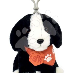 Plyšový pejsek klíčenka Welcome Home SPA Collection Histoire d’ Ours černobílý 13 cm od 0 měsíců