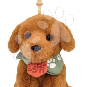Plyšový pejsek klíčenka Welcome Home SPA Collection Histoire d’ Ours hnědý 13 cm od 0 měsíců