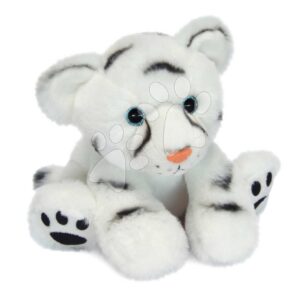 Plyšový sněžný tygr Baby White Tiger Histoire d’ Ours v dárkovém balení bílý 18 cm od 0 měsíců