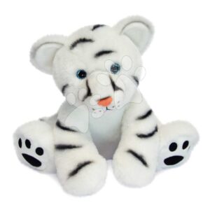 Plyšový sněžný tygr White Baby Tiger Histoire d’ Ours v dárkovém balení bílý 25 cm od 0 měsíců