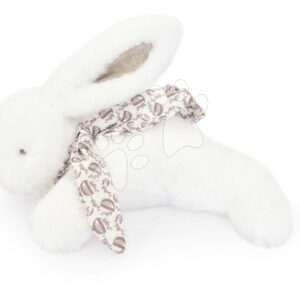 Plyšový zajíček Bunny White Doudou et Compagnie bílý 25 cm od 0 měsíců