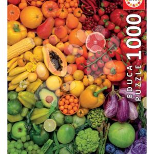 Puzzle Colourful Vitamins Educa 1000 dílků a Fix lepidlo