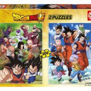 Puzzle Dragon Ball Educa 2 x 500 dílků a Fix lepidlo
