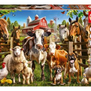 Puzzle Farmyard Buddies Educa 500 dílků a Fix lepidlo