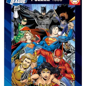 Puzzle Justice League DC Comics Educa 1000 dílků a Fix lepidlo