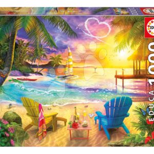 Puzzle Love Beach Educa 1000 dílků a Fix lepidlo