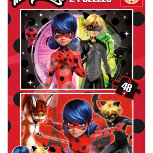 Puzzle Miraculous Ladybug Educa 2 x 48 dílků od 4 let