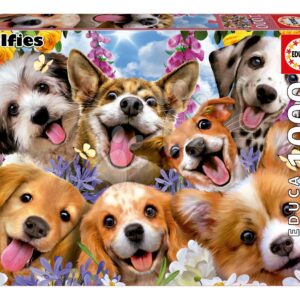 Puzzle Puppies Selfie Educa 1000 dílků a Fix lepidlo