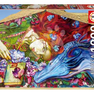 Puzzle Sant Jordi Lily Brick Educa 1000 dílků a Fix lepidlo