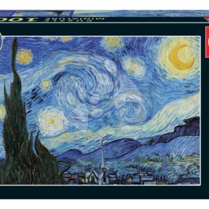 Puzzle Starry Night Miniature Educa miniaturní 1000 dílků a Fix lepidlo