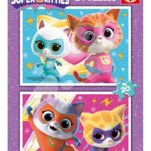 Puzzle Super Kitties Disney Educa 2 x 20 dílků